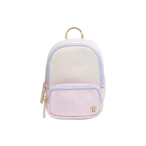 lululemon Everywhere Нейлон Монета Кошелек Маленький Мужской Светлый Айвори Кость Счастье Розовый Спокойный Синий