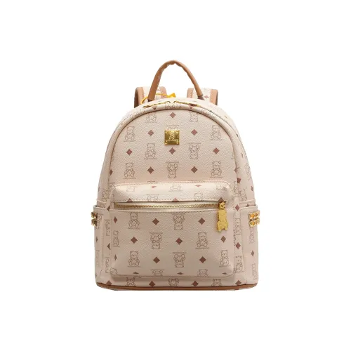 G.DUCKKIDS ПУ (полиуретан) Рюкзак Стандартный Экрю Черный Розовый Коричневый