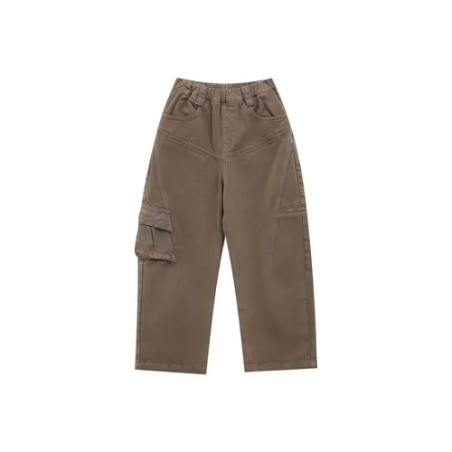 SUNTOMORROW Джинсы 2025 Весна Лето Темно-Кофейный Хаки Натуральный Белый Подростки