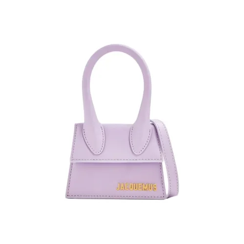 Jacquemus Le Chiquito кожа через плечо сумка женская фиолетовая