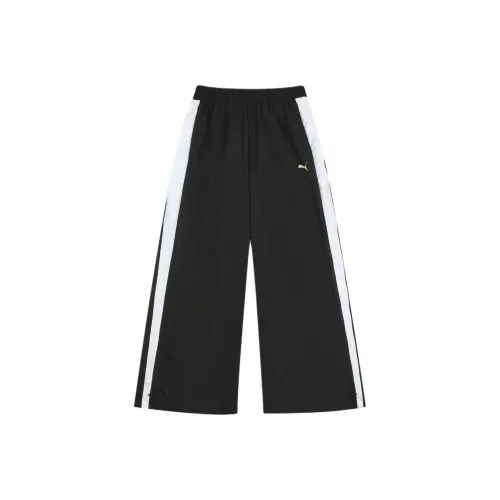 PUMA Маленький логотип Повседневные штаны Женские Черные