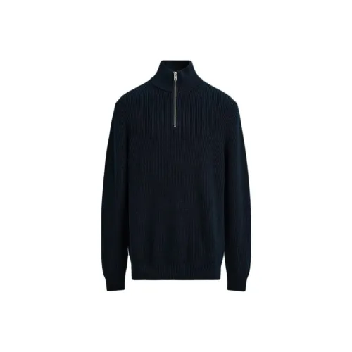 ZARA Морской синий Мужской Трикотаж