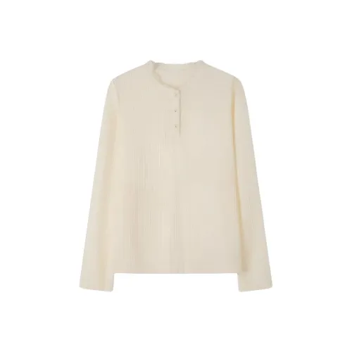 LUYOUYE Экрю Женские Рубашки