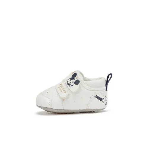 Disney x DAVE BELLA Mickey Series Анти-КИК и Устойчивая к Износу Обувь для Малышей Экрю Для Новорожденных и Малышей