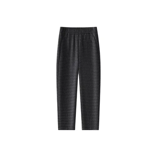 Devanro Черный Серый Цвет Флис Утепленные Женские Повседневные Штаны