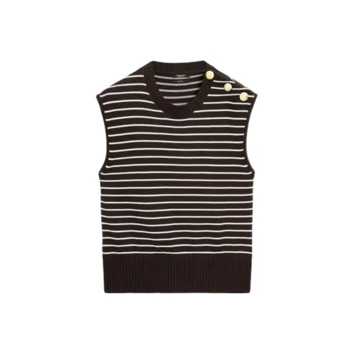 Massimo Dutti Коричневый Женские Майки