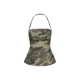 Камуфляж, регулируемый, топ с бретелями, топ (в наличии)