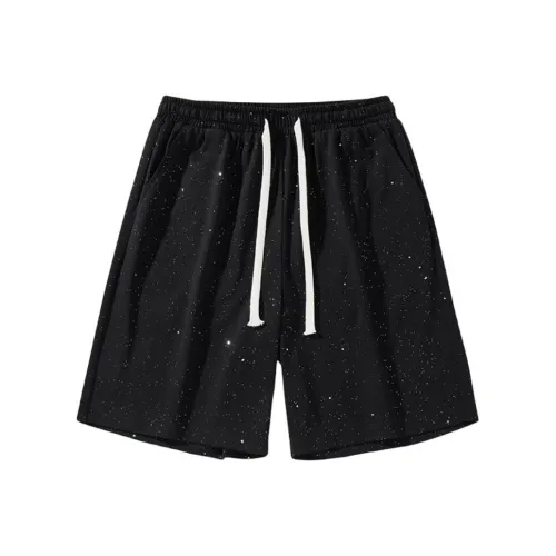 YOFVV Черные Унисекс Повседневные Шорты