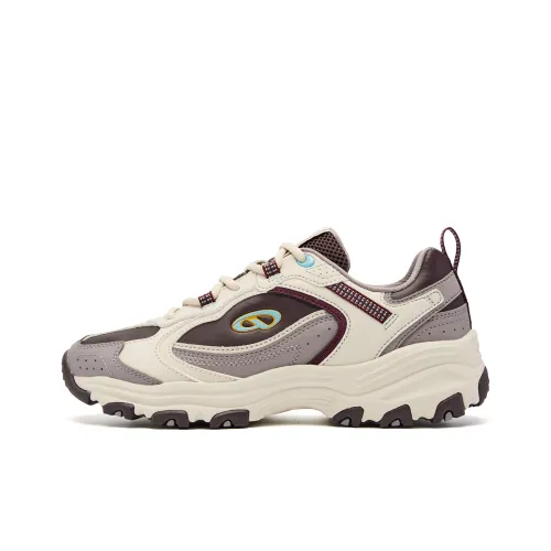 QIAODAN Dry Высота Увеличение Устойчивость к Износу Противоскользящий Низкий Топ Повседневный Женский Tobacco Brown Натуральный Белый