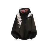 Чёрная клетка, флисовая подкладка