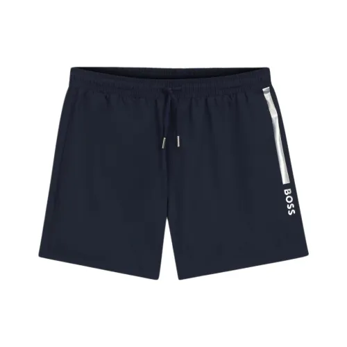 Hugo Boss Темно-синие мужские плавательные шорты