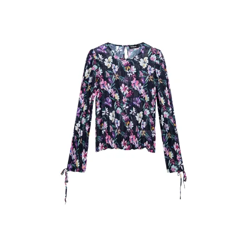 Desigual Черные Узорные Женские Рубашки