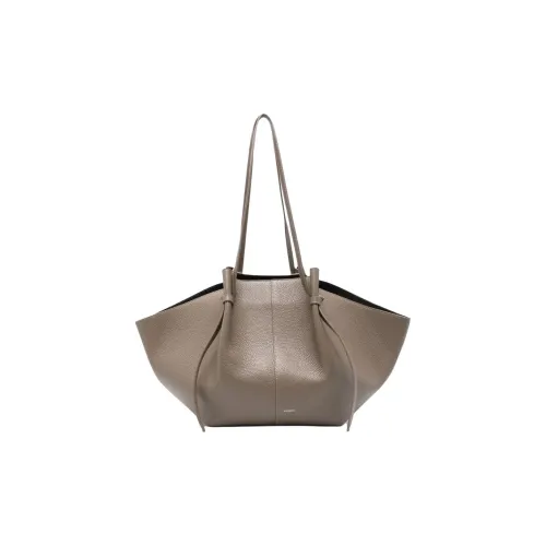 YUZEFI Телячья кожа Сумка через плечо Женская Тауповая