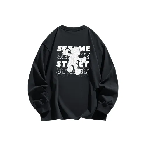 Улица Сезам Длинный рукав Т-рубашка Унисекс