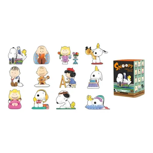 POP MART Snoopy Home Collection Blind Boxes Single Mystery Box Full Box 12 Pack POP MART Snoopy Домашняя коллекция Слепые коробки Один Mystery Коробка Полная Коробка 12 шт