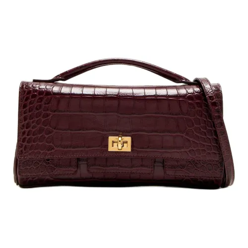 Balenciaga Bel Air Кожа Одно плечо Сумка Женская Фиолетовая