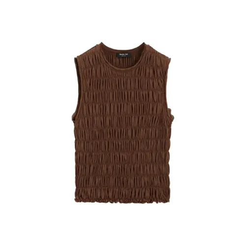 Massimo Dutti Коричневый Женские T-рубашки