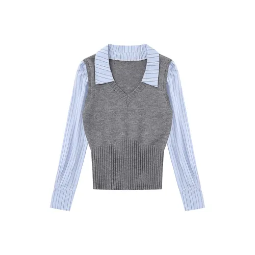 7 SEVFUN Серый Женский Трикотаж