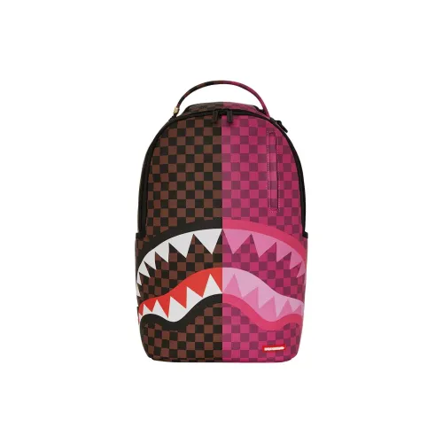 SPRAYGROUND Рюкзак из искусственной кожи унисекс коричневый и розовый