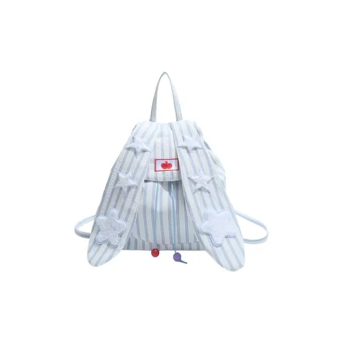 NATTY Хлопковый Рюкзак Стандартный Женский Синий Розовый