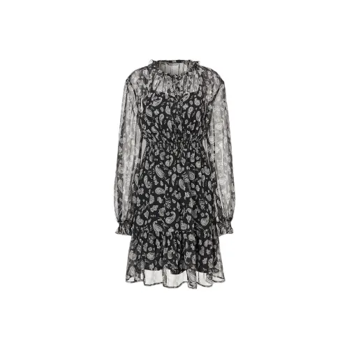 KARL LAGERFELD Elegant Elegance Вечеринка Свидание SS25 Длинный рукав Платье Женское