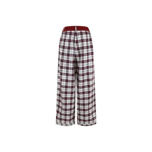 BSEVENI Клетка Брюки Женские Повседневные Брюки