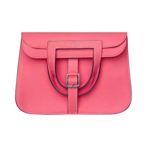 HERMES Halzan Swift Телячья кожа Сумка через плечо Мини Женская Розовая