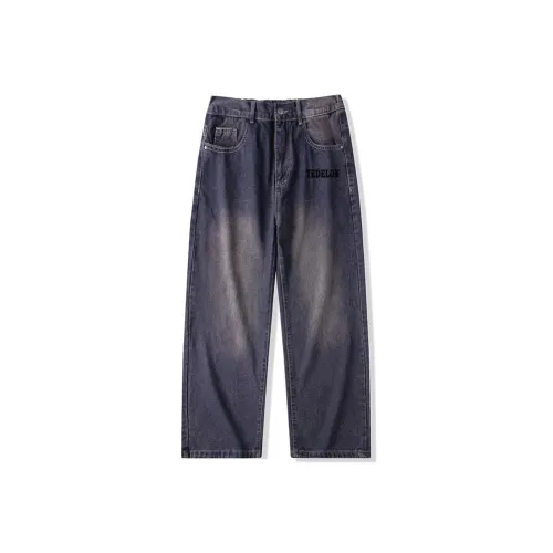 TAIZILONG 528 Медный Синий Мужские Джинсы