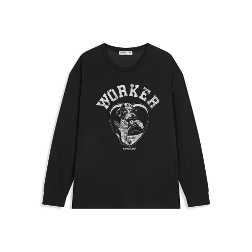 OPENyy Черный Унисекс T-рубашки