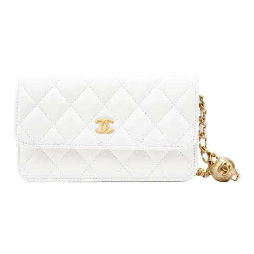 CHANEL WOC Овчина Сумка через плечо Женская Белая