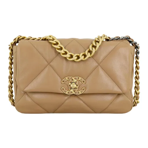 CHANEL 19Bag Овчина Сумка через плечо Маленькая Женская Коричневая