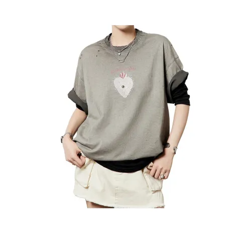 ZHOULIWU Shell Серый [Wicking пот Дышащий 100% хлопок Универсальный] Женские T-рубашки