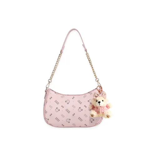 Disney ПВХ Сумка через плечо Женская Вишневый цветок Розовый Кофейный