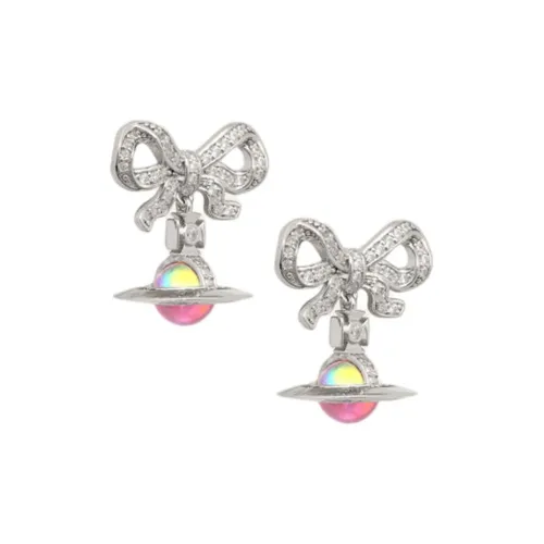 Vivienne Westwood Переработанные Серебряные Серьги Женские Серебряный Aurora