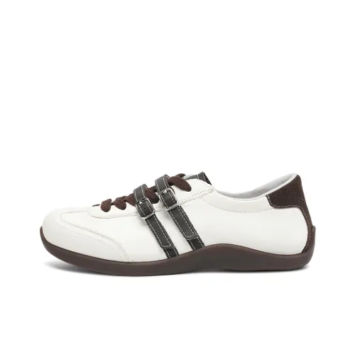 Rosa Bianca Дышащий и Легкий Низкий Топ Кэжуал Женские Белые