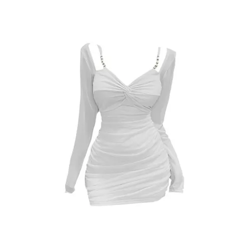 HUINIAN Длинное платье с длинными рукавами женское