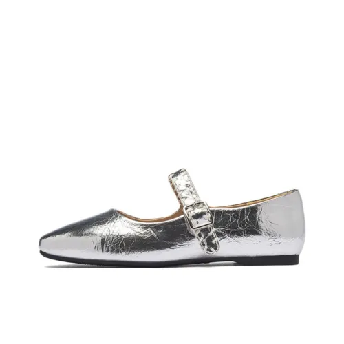 AGSDON Туфли Mary Jane с плоской подошвой 1,5 см женские