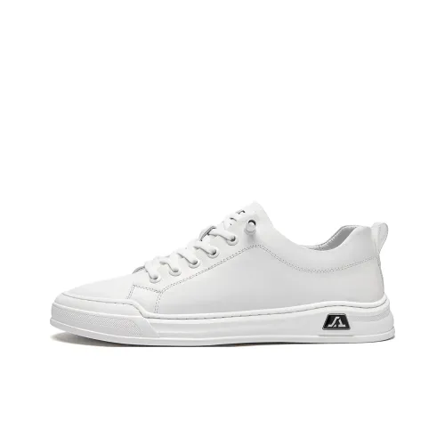 15 MINS Низкий топ Скейтборд Кроссовки Мужские Белые