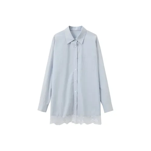 3COLOUR Небесно-голубой Женские Рубашки