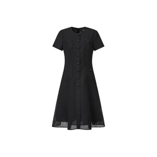 KARL LAGERFELD Elegant Elegance Вечеринка Свидание SS25 Короткий рукав Платье Женское