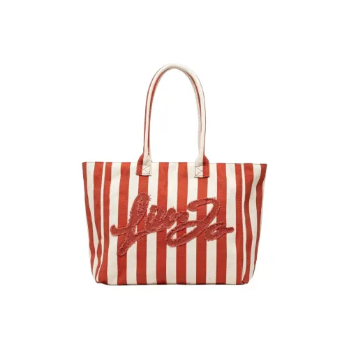 LIU·JO Хлопок Тоут Сумка Сумка для покупок Сумка Женская Красная и Белая