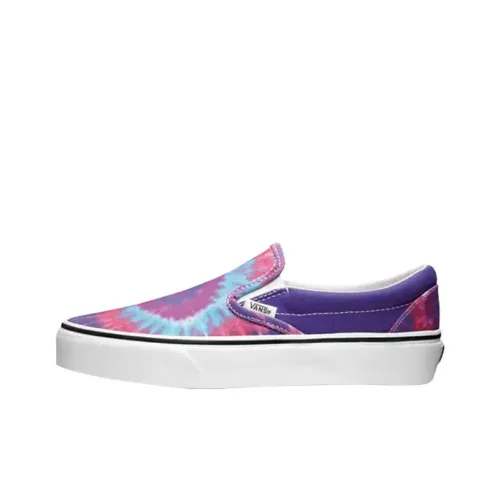 Vans CLASSIC Slip-On Скейтборд Кроссовки Унисекс Розовый Фиолетовый