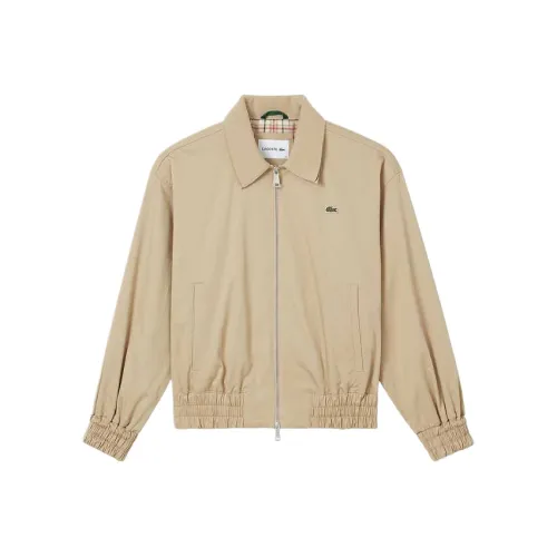 LACOSTE Молочный кофейный Женские Куртки