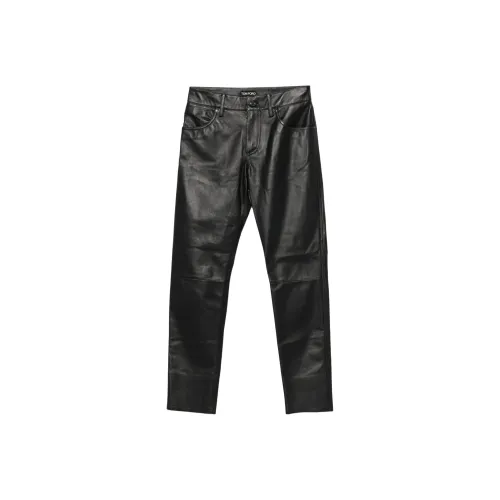 TOM FORD Черные Женские Кожаные Штаны