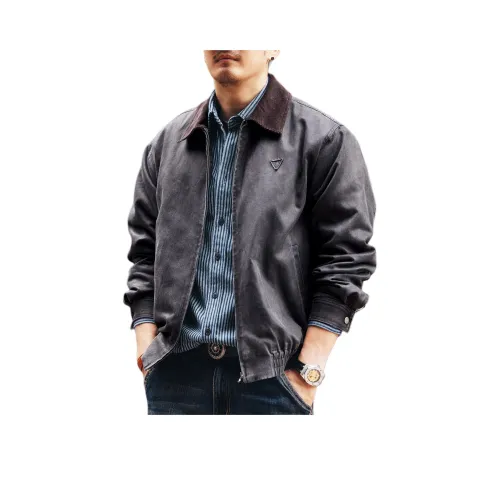 GELANLU Весенний и Осенний Куртка Свободного кроя Унисекс