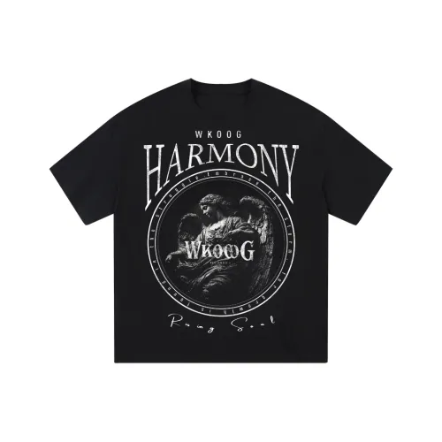 WKOOG Черный Унисекс T-рубашки