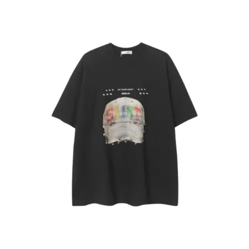 RiseBrand Черный Унисекс T-рубашки