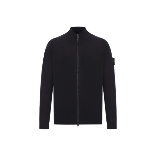 STONE ISLAND Мужские черные свитеры