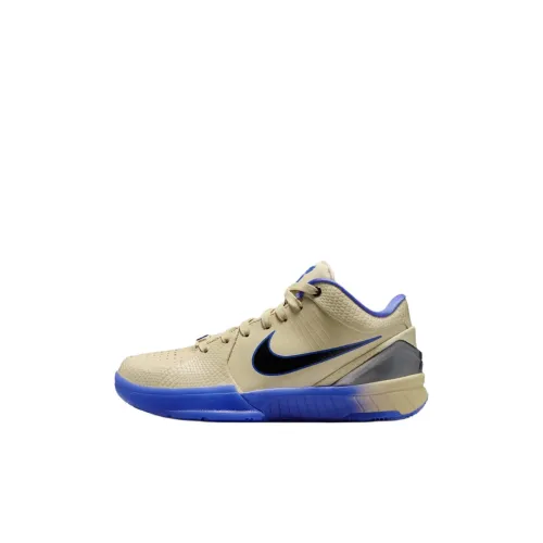 Nike Zoom Kobe 4 Детская баскетбольная обувь Low Top Group Золото/Черный Персидский Фиолетовый Унисекс