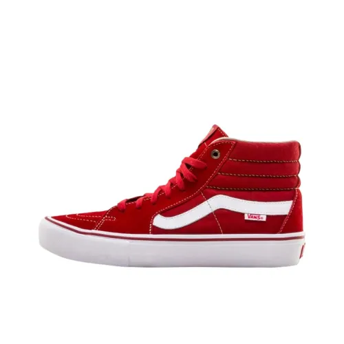 Vans Sk8 Hi Высокие Кроссовки для Скейтбординга Мужские Красные